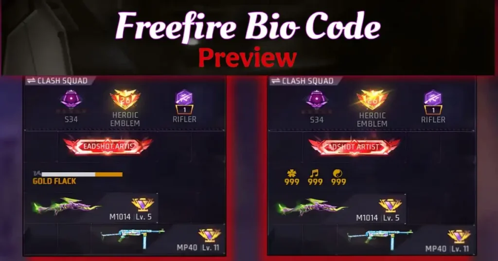 Free Fire Bio Code: 50+ Latest Free Fire Bio Codes for a Sharp and Stylish Profile 37 Free Fire Bio Codes