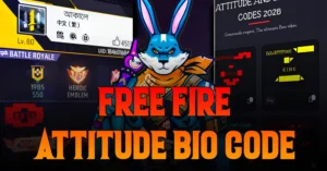 Free Fire Attitude Bio Code