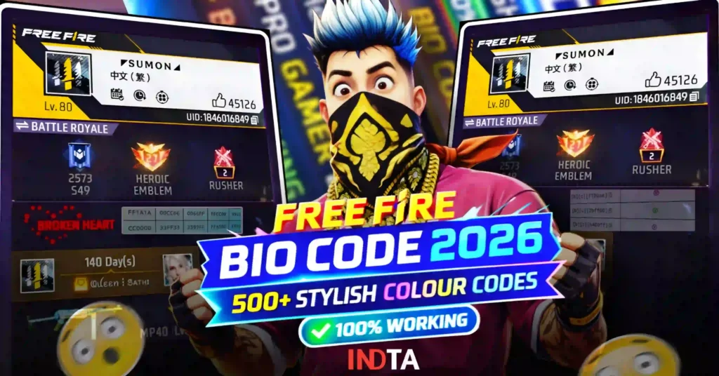 Free Fire Bio Colour Code