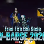 Free Fire Bio Code V Badge (Verified Style) Copy & Paste FF V Badge Bio Codes 2026